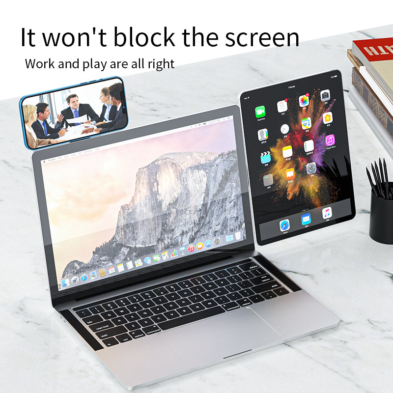 Support extensible 2 en 1 pour ordinateur portable en alliage d'aluminium pour iPhone Xiaomi Support pour Macbook Support de bureau Ordinateur Tablette PC Accessoires