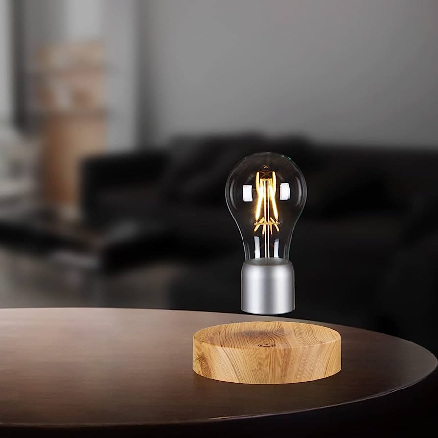 Lampe à lévitation magnétique créative veilleuse ampoule LED flottante pour cadeau d'anniversaire lampe de table chambre décoration de la maison lumière