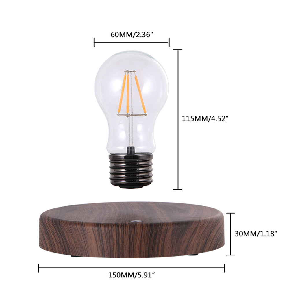 Lampe à lévitation magnétique créative veilleuse ampoule LED flottante pour cadeau d'anniversaire lampe de table chambre décoration de la maison lumière