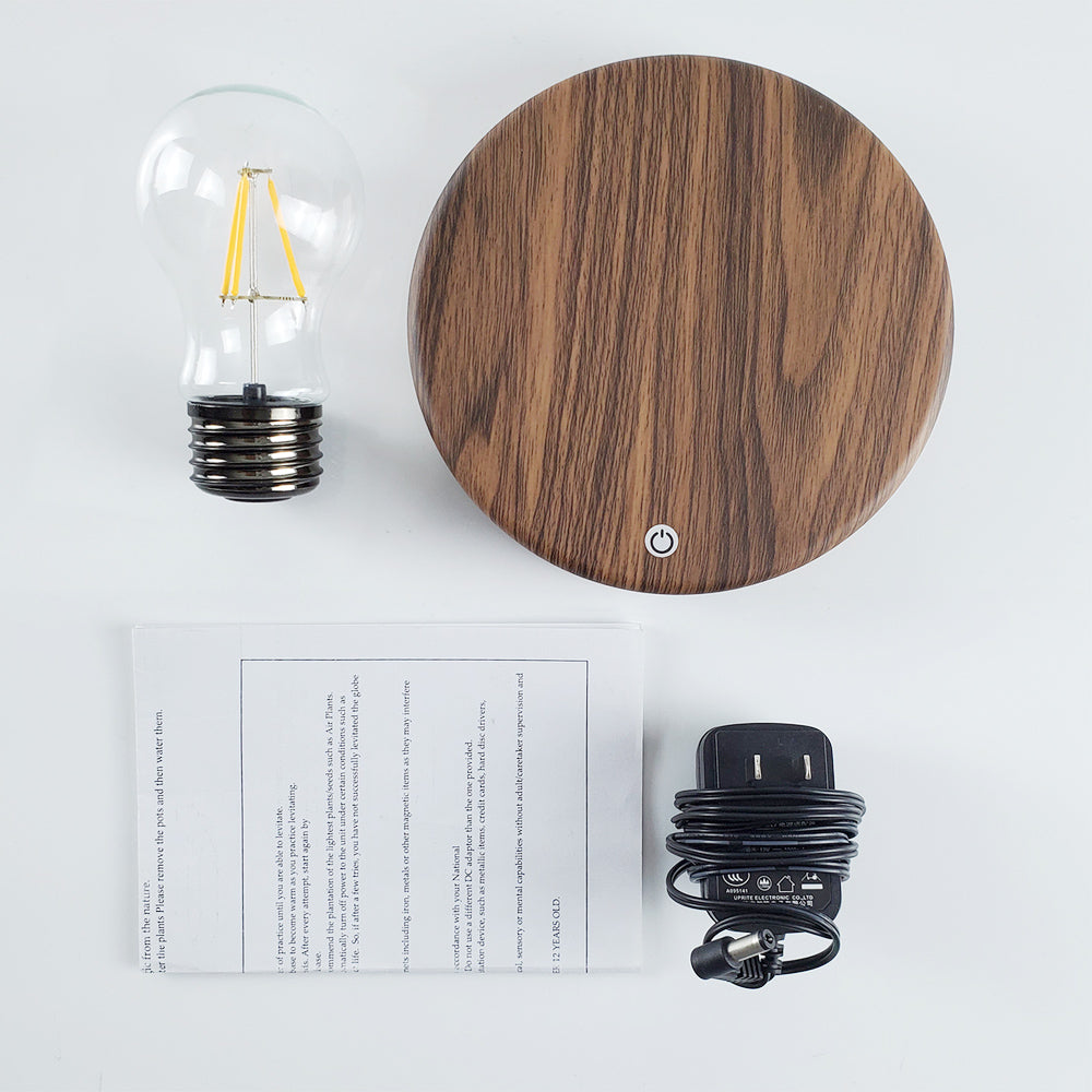 Lampe à lévitation magnétique créative veilleuse ampoule LED flottante pour cadeau d'anniversaire lampe de table chambre décoration de la maison lumière