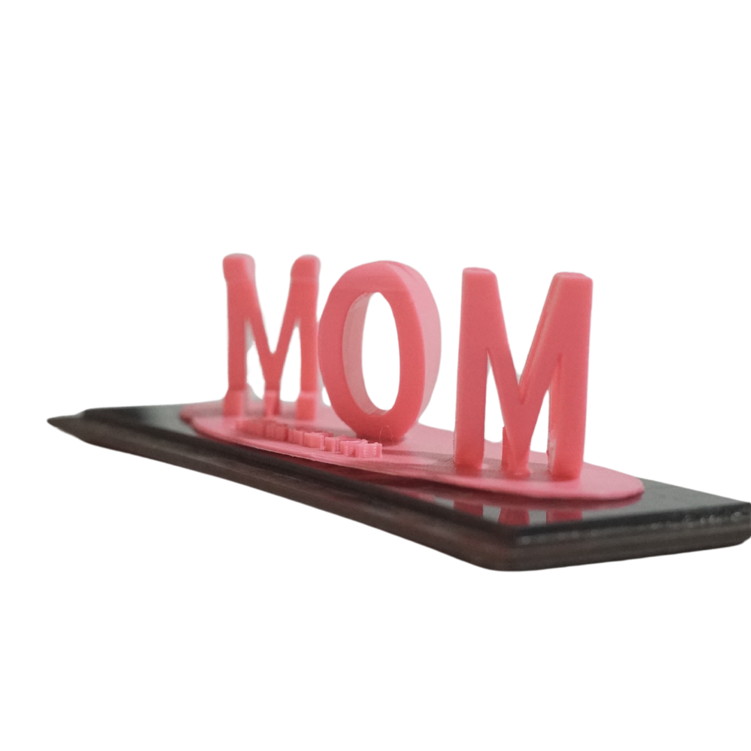 ILOVEYOU MOM - Cadeau imprimé en 3D avec illusion d'amour à double nom