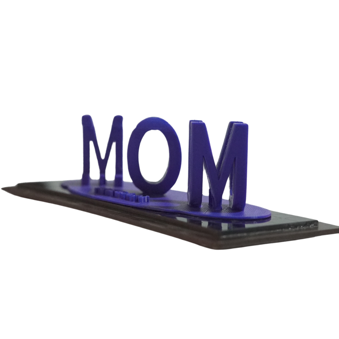 ILOVEYOU MOM - Cadeau imprimé en 3D avec illusion d'amour à double nom