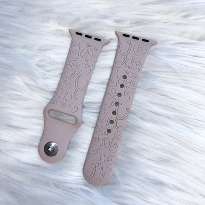 Bracelet de montre gravé