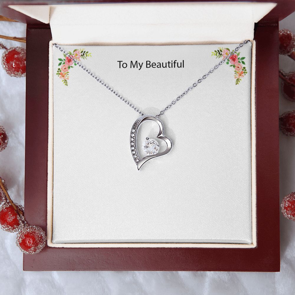 Collier 18Kerat, diamant à l'intérieur d'un coeur