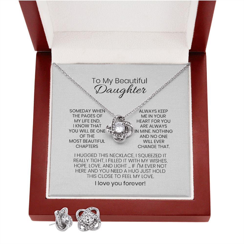 Cadeau pour fille avec collier à nœuds. Code N110