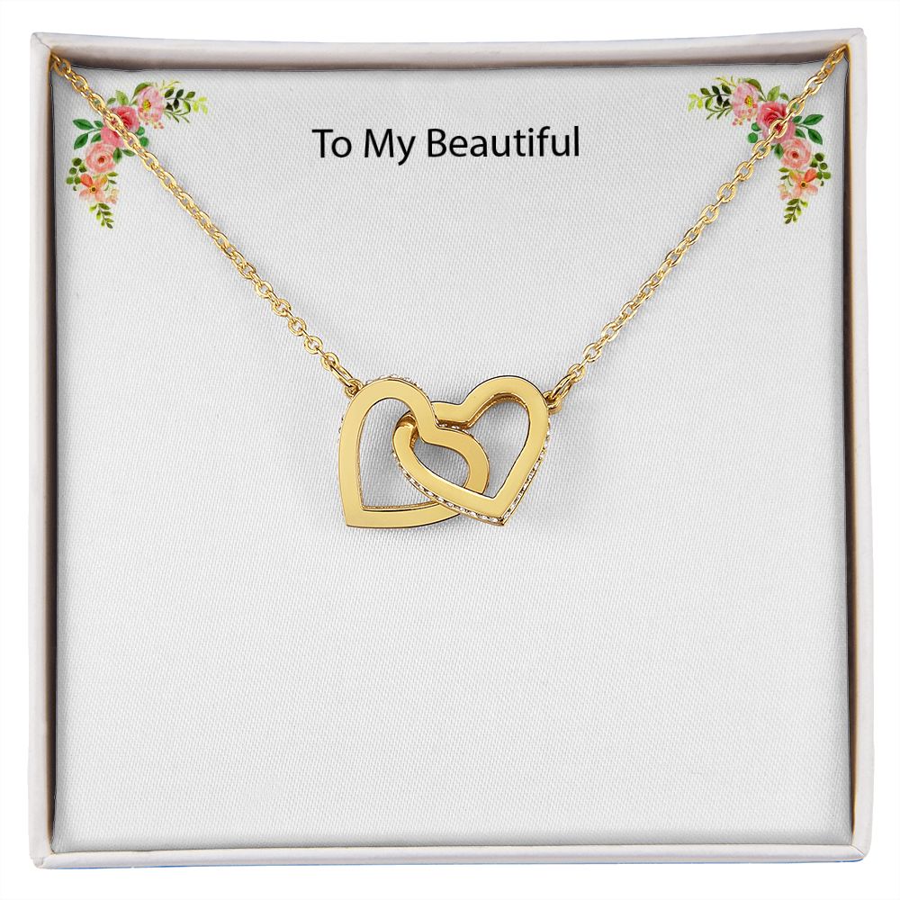 Custom Message Necklace to your beautiful wife, daughter or mom