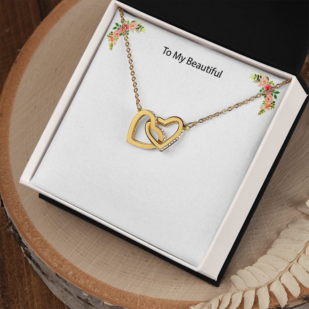 Custom Message Necklace to your beautiful wife, daughter or mom