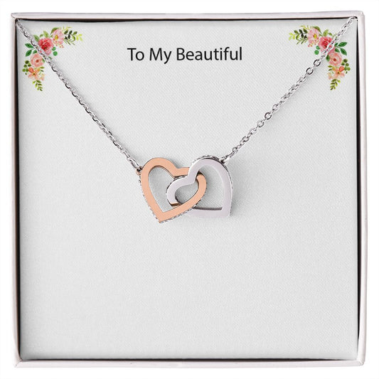Collier avec message personnalisé pour votre belle épouse, fille ou maman
