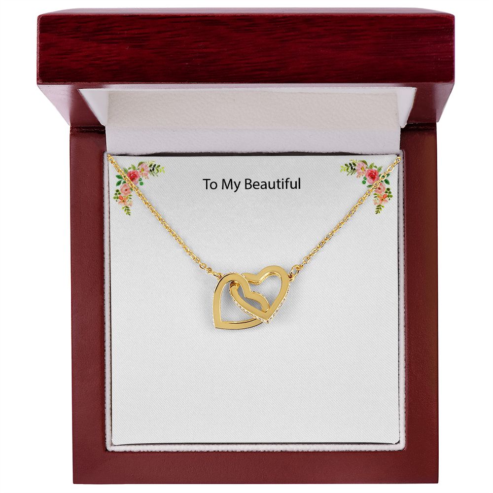 Custom Message Necklace to your beautiful wife, daughter or mom