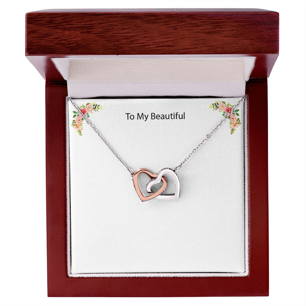 Custom Message Necklace to your beautiful wife, daughter or mom