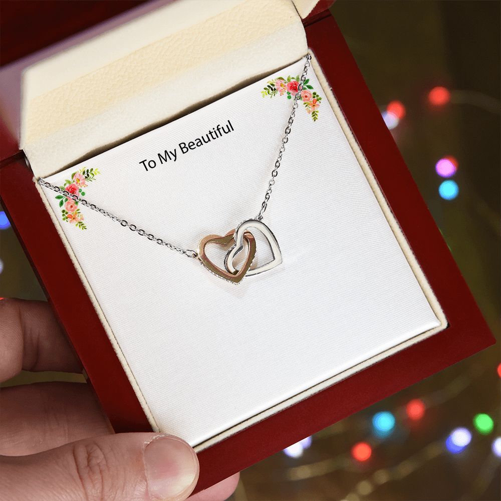 Custom Message Necklace to your beautiful wife, daughter or mom