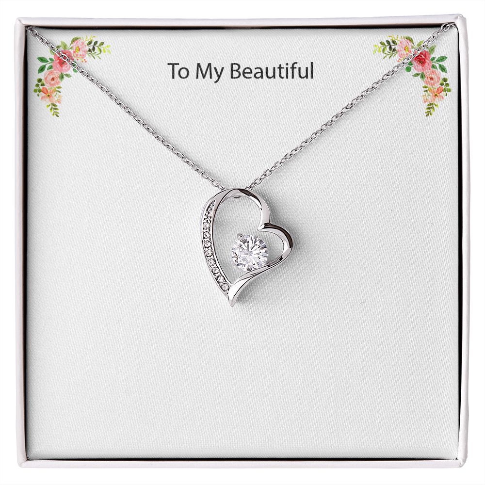 Collier 18Kerat, diamant à l'intérieur d'un coeur