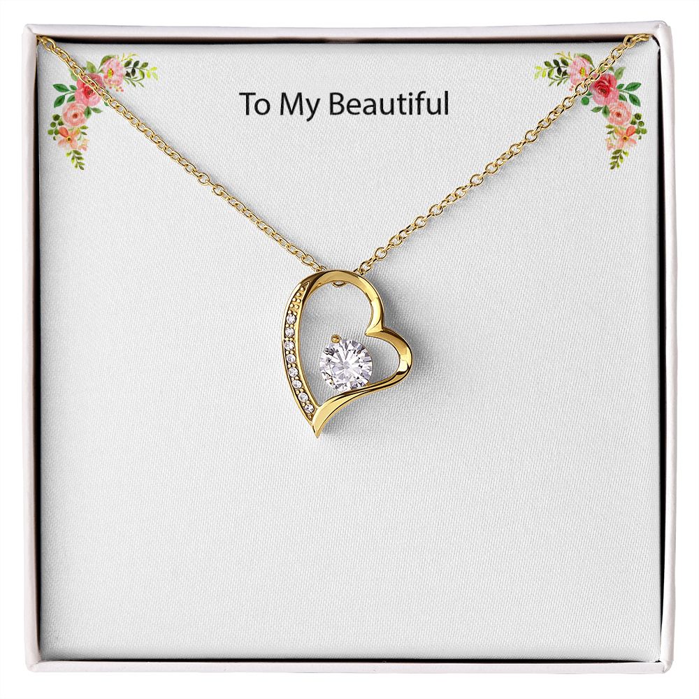 Collier 18Kerat, diamant à l'intérieur d'un coeur