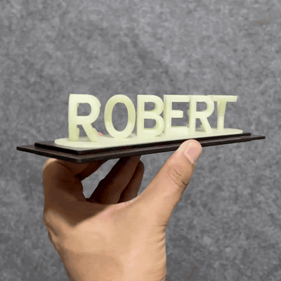 Luminous Dual Name Illusion Love 3d Printed Gift.
