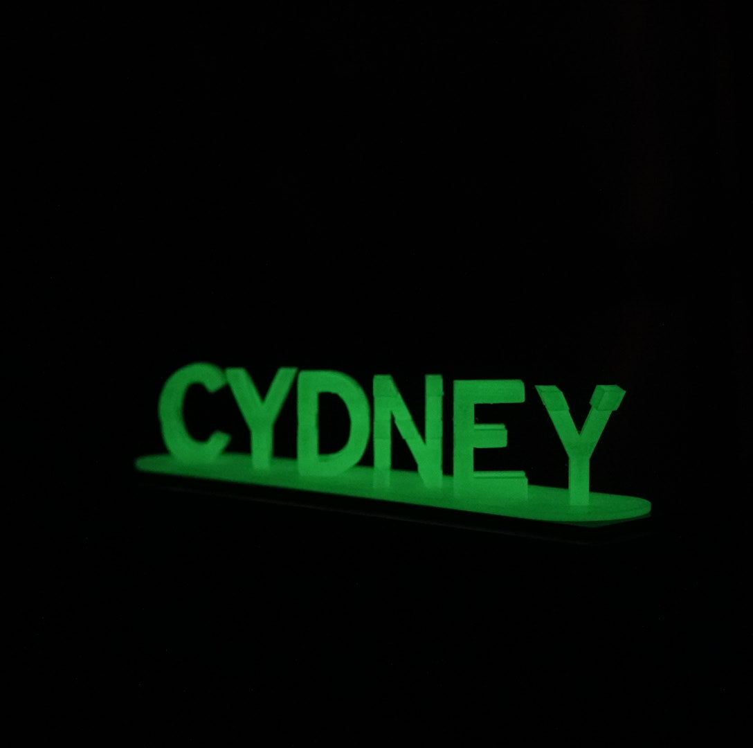 Cadeau imprimé en 3D avec illusion d'amour à double nom