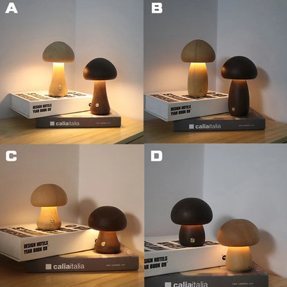 INS Veilleuse Champignon Lumière Chaude Tactile Chambre Chevet Sommeil Veilleuse Sens Avancé LED Lumière Ambiante Décorative