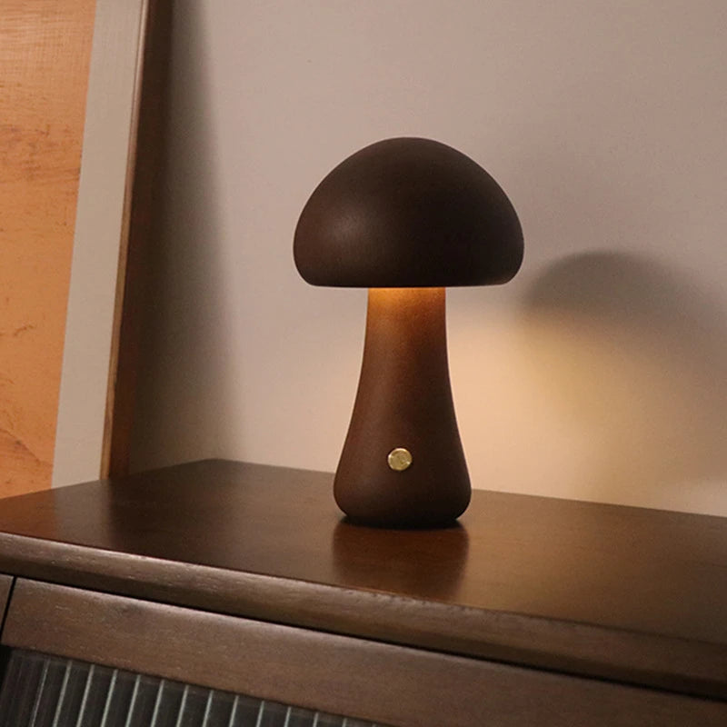 INS Veilleuse Champignon Lumière Chaude Tactile Chambre Chevet Sommeil Veilleuse Sens Avancé LED Lumière Ambiante Décorative