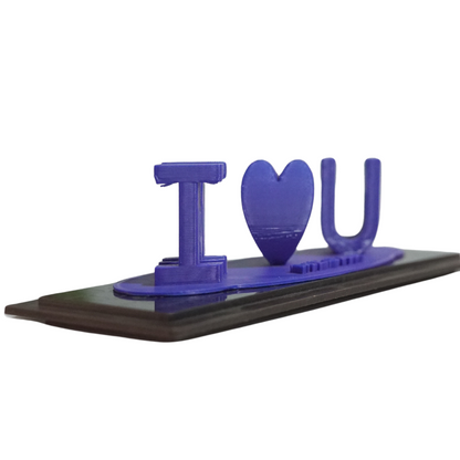 ILOVEYOU MOM - Dual Name Illusion Love 3d Printed Gift