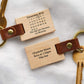 Personalised 'The Day You Became My' Calendar Wood Keyring