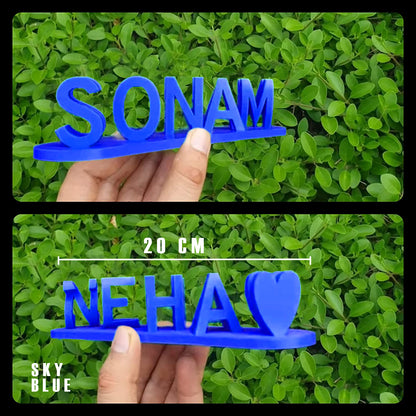 Dual Name Illusion Love 3d Printed Gift