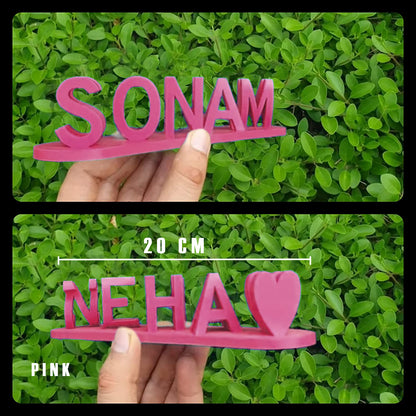 Dual Name Illusion Love 3d Printed Gift