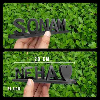 Dual Name Illusion Love 3d Printed Gift