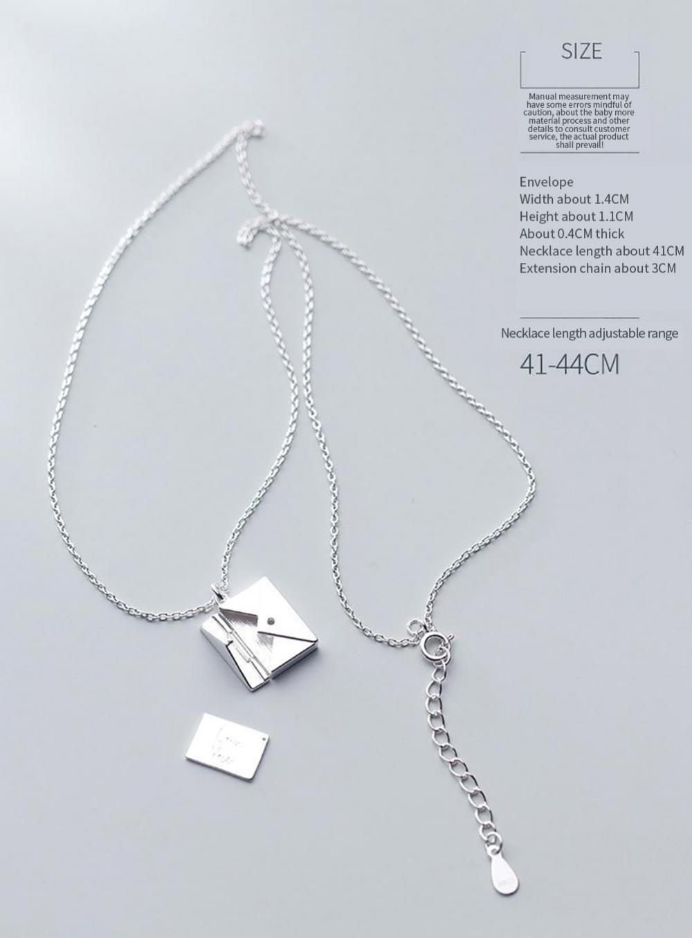 [ALMOST SOLD OUT] Love Letter Envelope Pendant Necklace - Jewelry