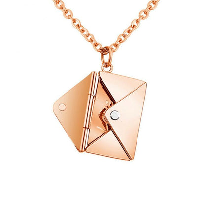 [ALMOST SOLD OUT] Love Letter Envelope Pendant Necklace - Jewelry