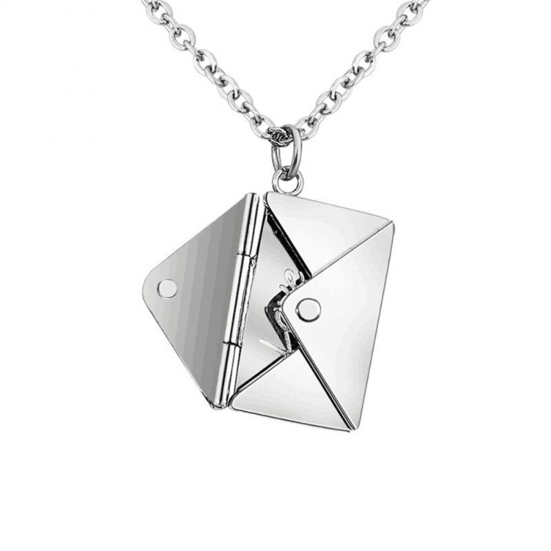 [ALMOST SOLD OUT] Love Letter Envelope Pendant Necklace - Jewelry