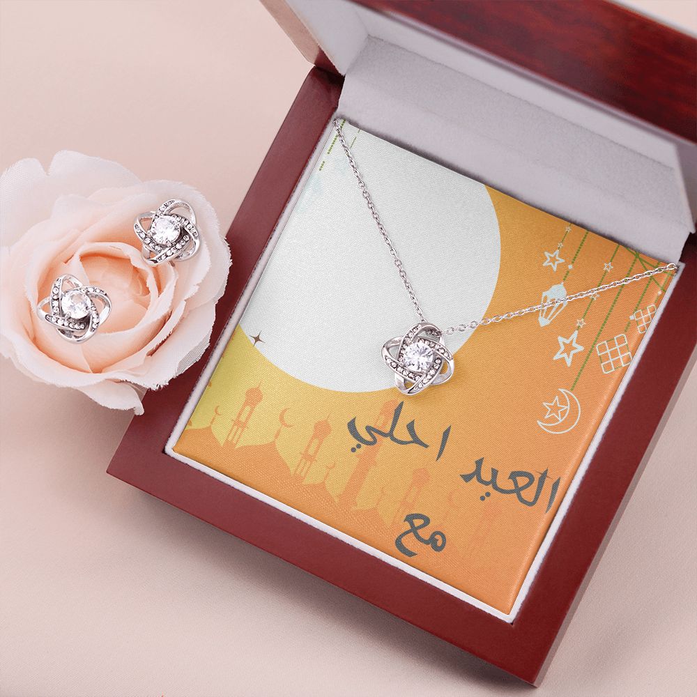 [almost sold out] Love Knot necklace & Earring - Eid Al fitr