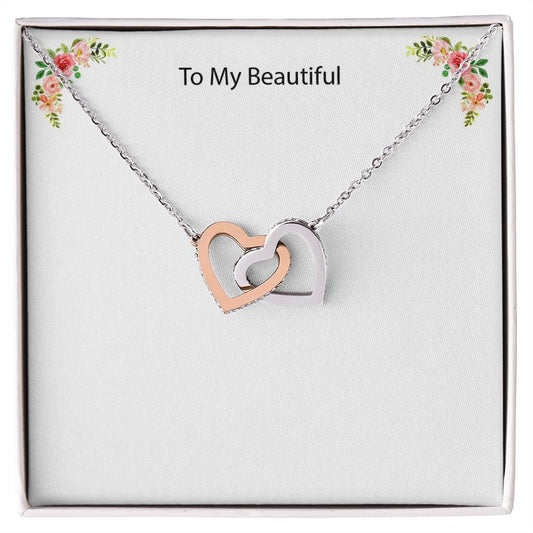 Custom Message Necklace to your beautiful wife, daughter or mom