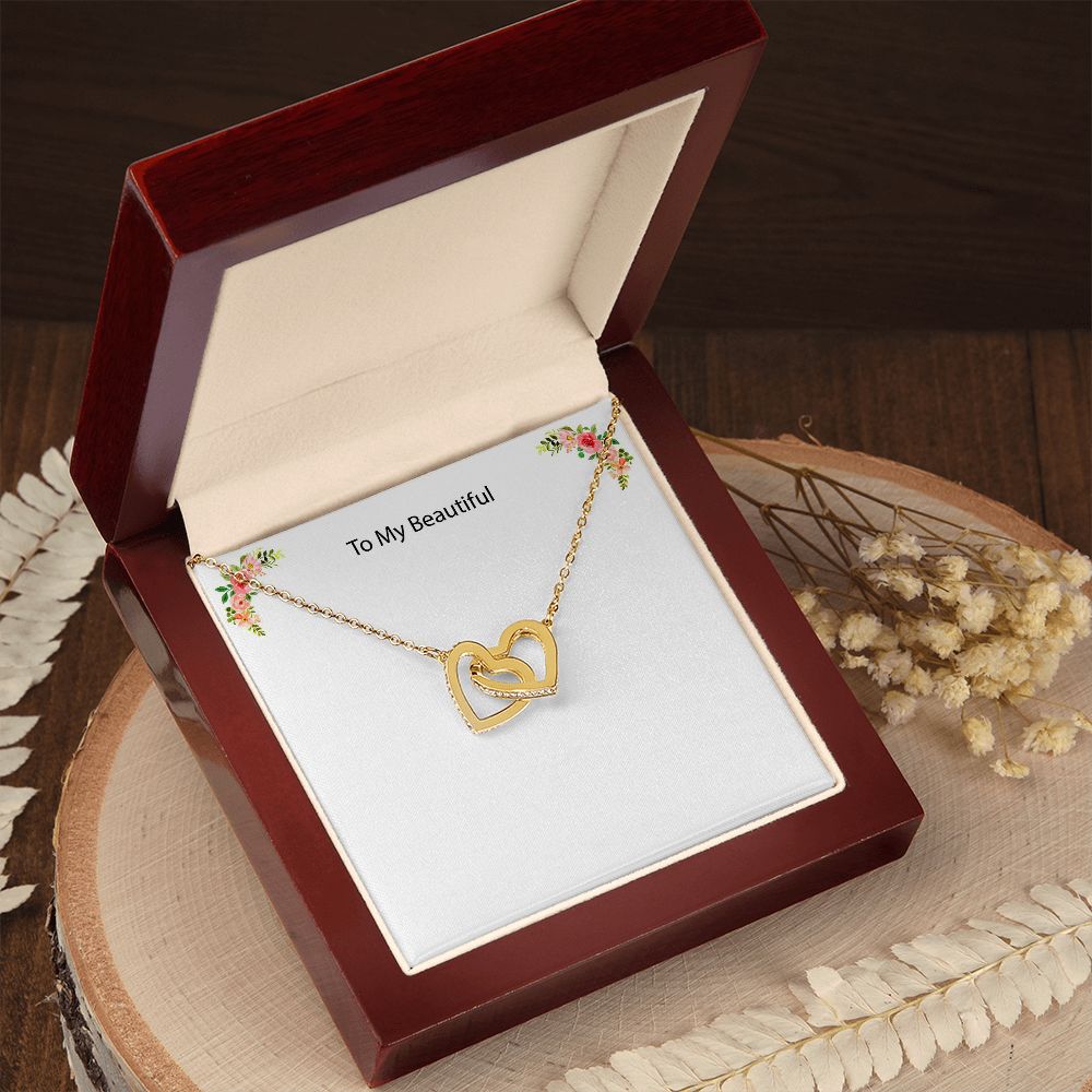Custom Message Necklace to your beautiful wife, daughter or mom